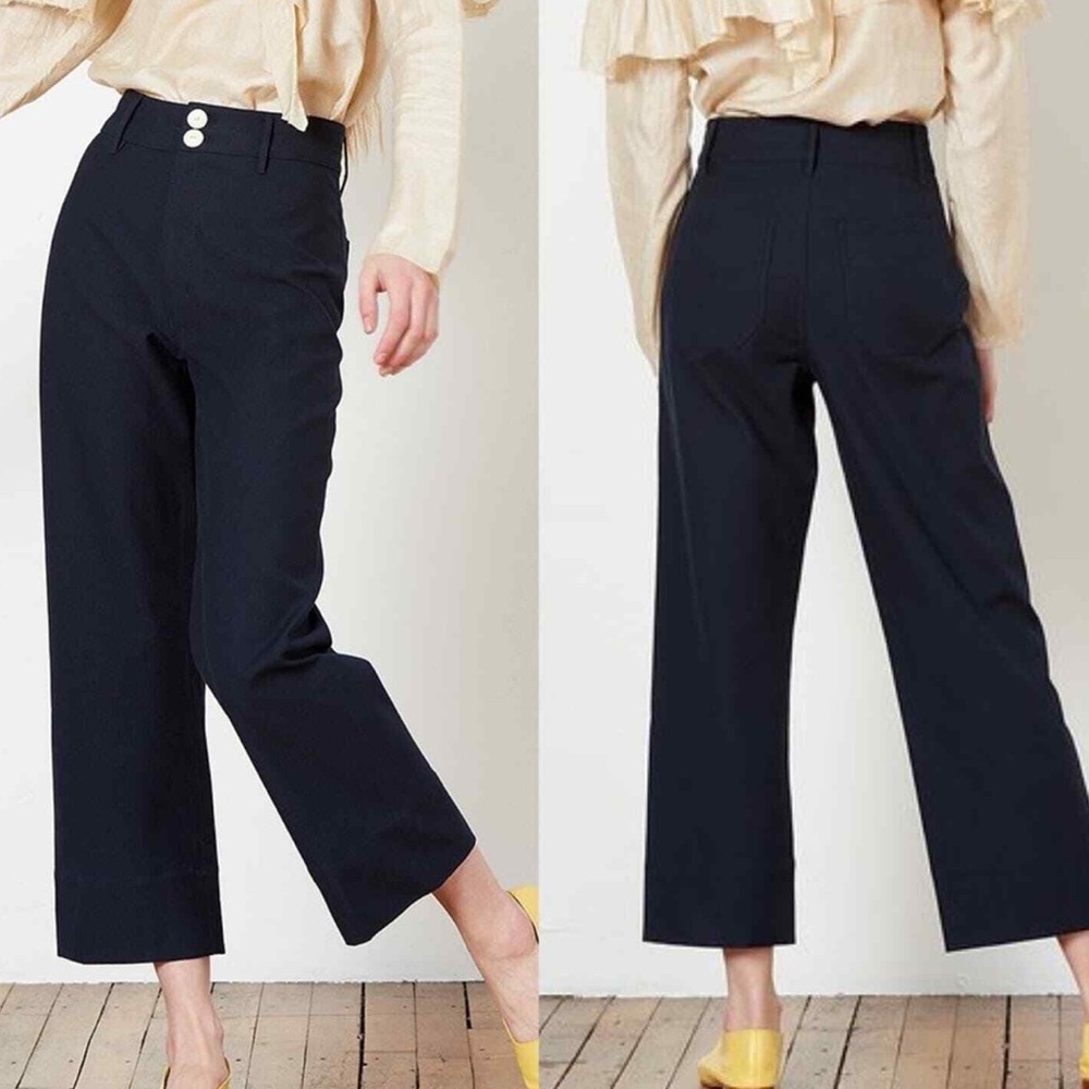 Maria Stanley Luna Cotton Pants Black Size 0